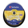 Confezione 10pz DVD+RW VERBATIM 43488 riscrivibili 4x 4,7 GB