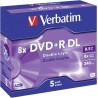 Confezione 10pz DVD+R DOUBLE LAYER VERBATIM 43541 8x8,5 GB