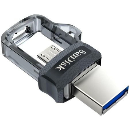 Pendrive Sandisk Ultra Dual Drive m3.0 Memoria USB 3.0 e Micro USB 128GB SDDD3-128G-G46