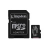 Scheda Memoria Kingston Micro SDXC Scheda 256GB Classe 10 100MB/s Canvas Select Plus + Adattatore SD SDCS3/256GB