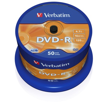 Confezione 50pz Verbatim DVD-R Verbatim 16x 4,7 GB 43548