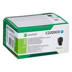 TONER ORIGINALE LEXMARK C2325 MC2325 C2320C0 CIANO 1K