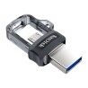 Pendrive Sandisk Ultra Dual Drive m3.0 Memoria USB 3.0 e Micro USB da 256 GB SDDD3-256G-G46