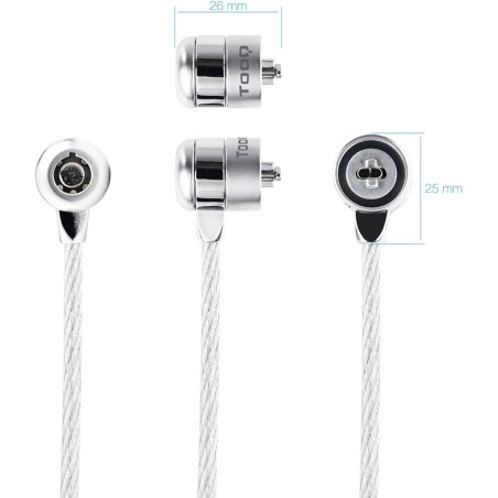 Cavo di sicurezza universale Tooq con chiave per laptop - Acciaio 4,5 mm - Lunghezza 1,50 m