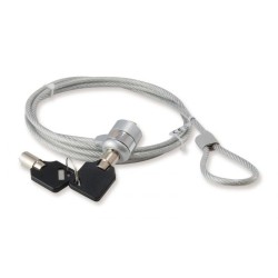 Cavo di Sicurezza Lucchetto a chiave Conceptronic con cinturino in acciaio per laptop - Acciaio 4 mm - 1,5 M
