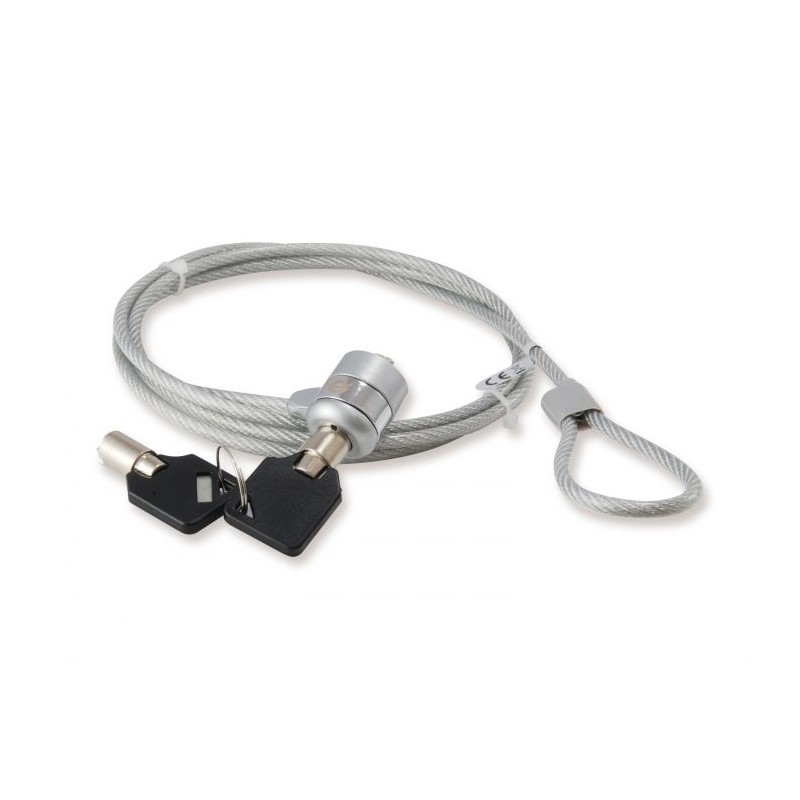Cavo di Sicurezza Lucchetto a chiave Conceptronic con cinturino in acciaio per laptop - Acciaio 4 mm - 1,5 M