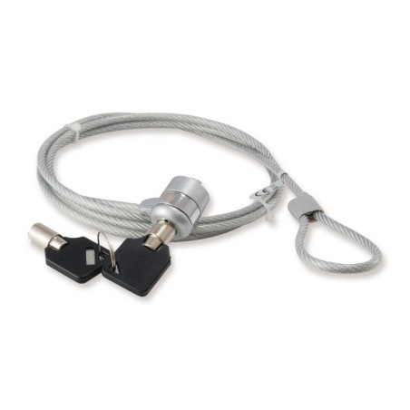 Cavo di Sicurezza Lucchetto a chiave Conceptronic con cinturino in acciaio per laptop - Acciaio 4 mm - 1,5 M