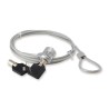 Cavo di Sicurezza Lucchetto a chiave Conceptronic con cinturino in acciaio per laptop - Acciaio 4 mm - 1,5 M
