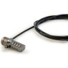 Cavo di Sicurezza Lucchetto Conceptronic con cinturino in acciaio per laptop - Acciaio 4 mm - 1,8 M