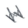 Supporto di sollevamento per laptop pieghevole in alluminio Tooq TQLRS0035-AL-G Colore grigio