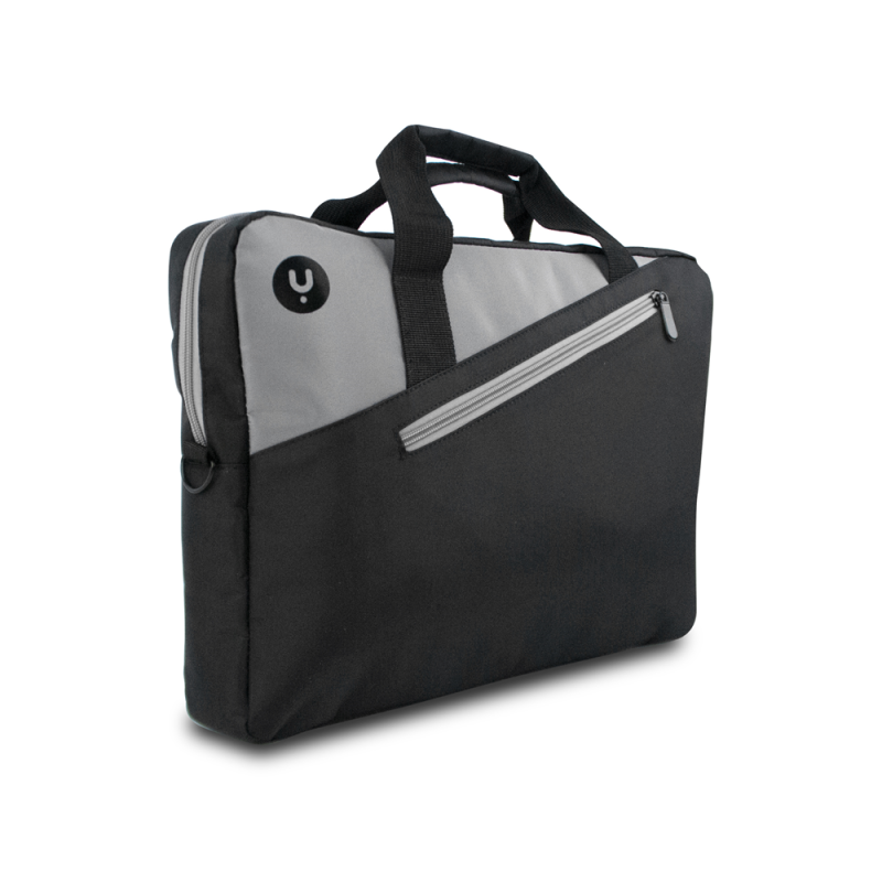 NGS Ginger ventiquattrore per laptop 14" Interno imbottito 2 scomparti e tasca esterna Colore nero/grigio