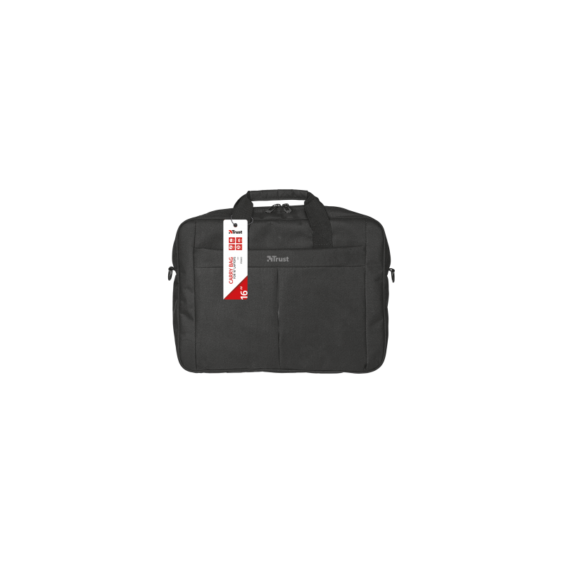 Cartella TRUST PRIMO per Laptop fino a 16" Tasca Esterna 2 Scomparti Interni Tracolla