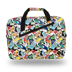 Cartella NGS Ginger Trainers per laptop da 15,6" Interno imbottito 2 scomparti e tasca esterna Design stampato