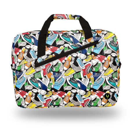 Cartella NGS Ginger Trainers per laptop da 15,6" Interno imbottito 2 scomparti e tasca esterna Design stampato