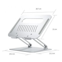 Supporto da tavolo regolabile Aisens XL 10-17 LPS4XL-181 per laptop/tablet colore argento