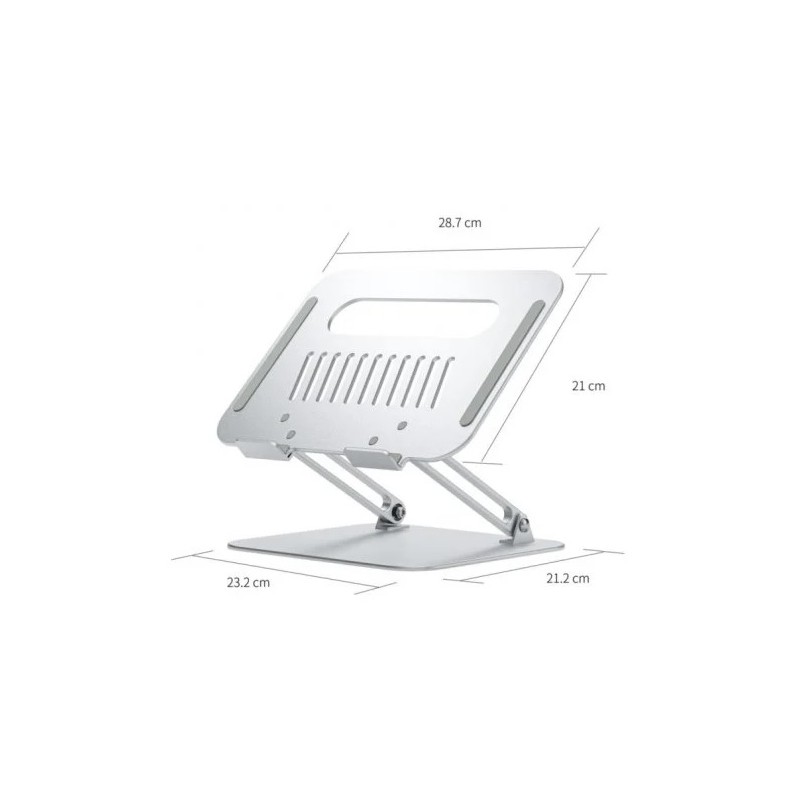 Supporto da tavolo regolabile Aisens XL 10-17 LPS4XL-181 per laptop/tablet colore argento