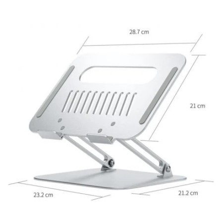 Supporto da tavolo regolabile Aisens XL 10-17 LPS4XL-181 per laptop/tablet colore argento