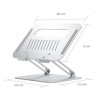 Supporto da tavolo regolabile Aisens XL 10-17 LPS4XL-181 per laptop/tablet colore argento