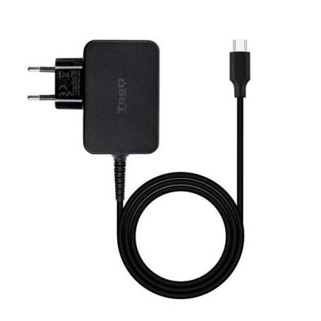 Caricabatterie per laptop Tooq GaN USB-C/PD da 65 W Cavo da 1,80 m Nero TQLC-USBCGAN65PD