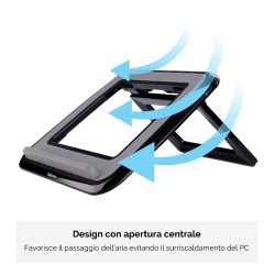 Supporto rialzato per laptop Fellowes serie Spire Regolabile in 7 diverse angolazioni Pieghevole
