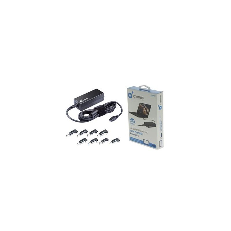 Caricatore automatico universale per laptop Cromad 45W 8 connettori diversi CR0802