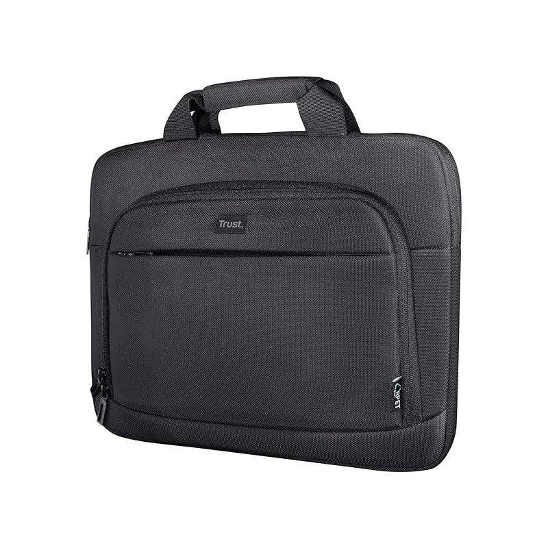 Cartella Trust Sydney ECO per laptop fino a 14" Realizzata con materiali PET riciclati Scomparto esterno Imbottita Colore nero