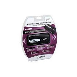 Caricabatterie Universale per Laptop Tooq 90W USB 12 Adattatori Voltaggio 15-24V