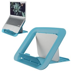Supporto per laptop regolabile Leitz Ergo Cozy Design ergonomico Altezza regolabile Colore blu