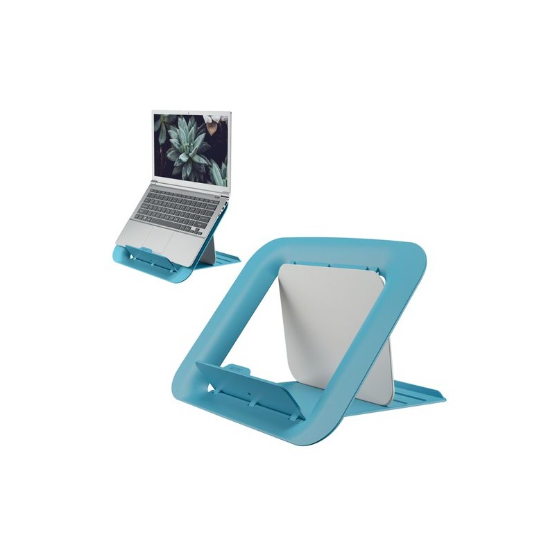 Supporto per laptop regolabile Leitz Ergo Cozy Design ergonomico Altezza regolabile Colore blu