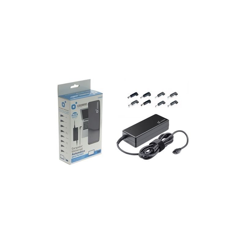 Caricabatterie Automatico Universale Cromad 90W 8 Poli Voltaggio 19-20V Selettore Automatico di Voltaggio CR1106