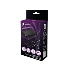 Caricabatterie Universale Automatico Leotec Slim per Laptop Notebook 90W + Hub USB - 12 Connettori Differenti