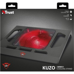Base di raffreddamento Trust Gaming GXT 220 Kuzo per laptop fino a 17,3" Colore nero