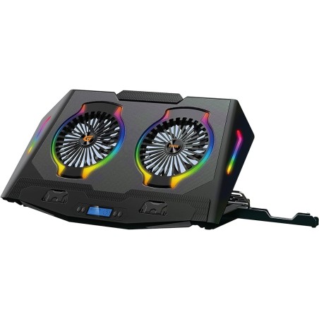 Supporto di raffreddamento per laptop Conceptronic fino a 17" Schermo LCD Illuminazione RGB regolabile
