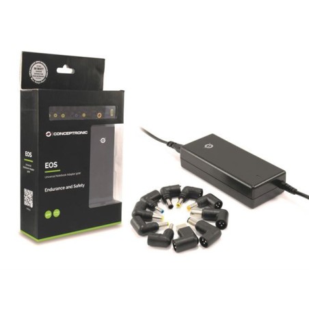 Caricabatteria universale per laptop Conceptronic 90W - 15 adattatori - Voltaggio 12-20V