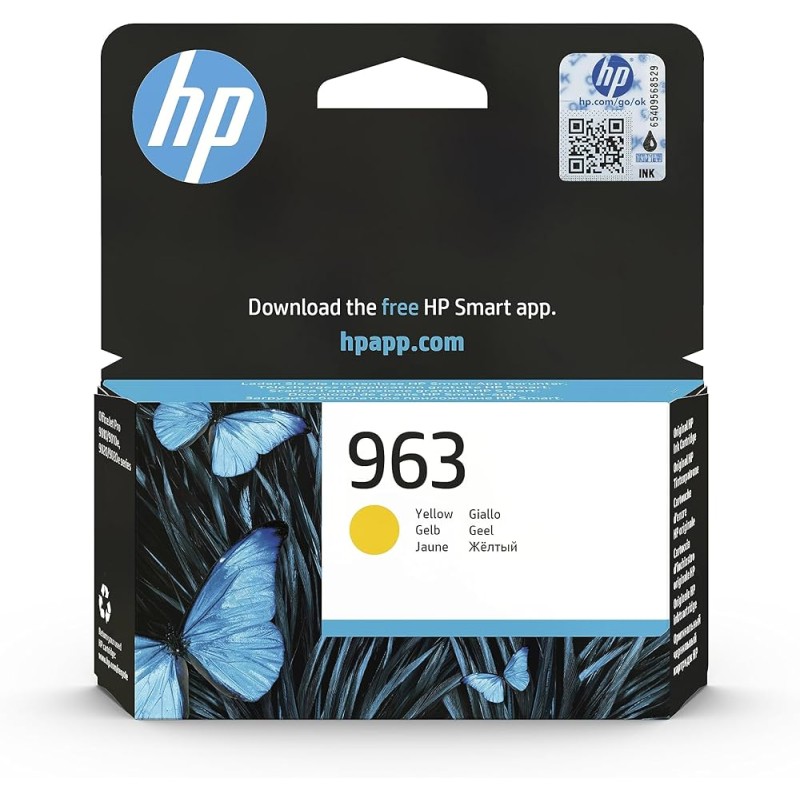 CARTUCCIA ORIGINALE HP 3JA25AE GIALLO 963 OFFICEJET PRO 9010