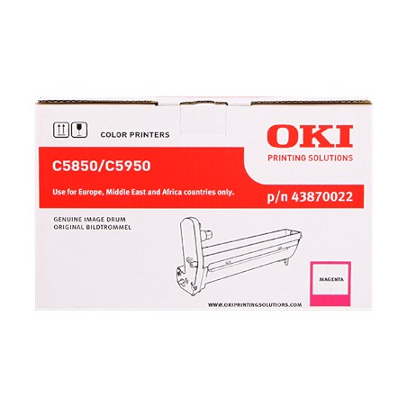 GRUPPO TAMBURO ORIGINALE OKI 43870022 C5950 C5850 MC5650 20K MAGENTA