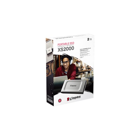 Disco esterno rigido Kingston XS2000 solido SSD da 2 TB USB-C 3.2 SXS2000/2000G