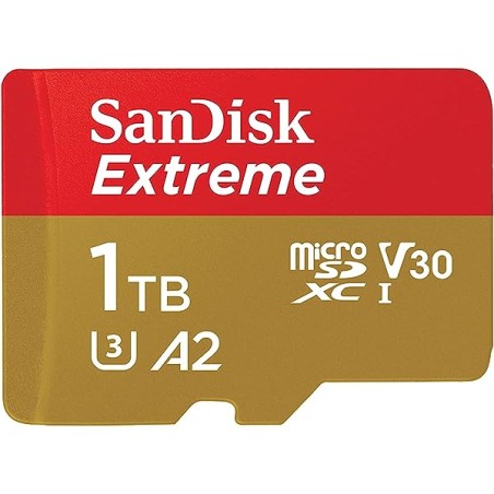 Sandisk Extreme Scheda Micro SDXC 1TB UHS-I U3 V30 A2 Classe 10 160MB/s + Adattatore SD
