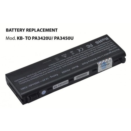 Batteria Notebook Kloner KB-TOPA3420U PA3450U per Toshiba 14.4V 4400mAh TQLC-USBCGAN65PD