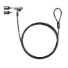 Cavo di sicurezza Lucchetto Tooq Nano con chiave da 2,5x6 mm per laptop - Colore grigio