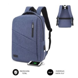 Zaino Subblim City Backpack 15,6" Scomparto imbottito Resistente all'acqua