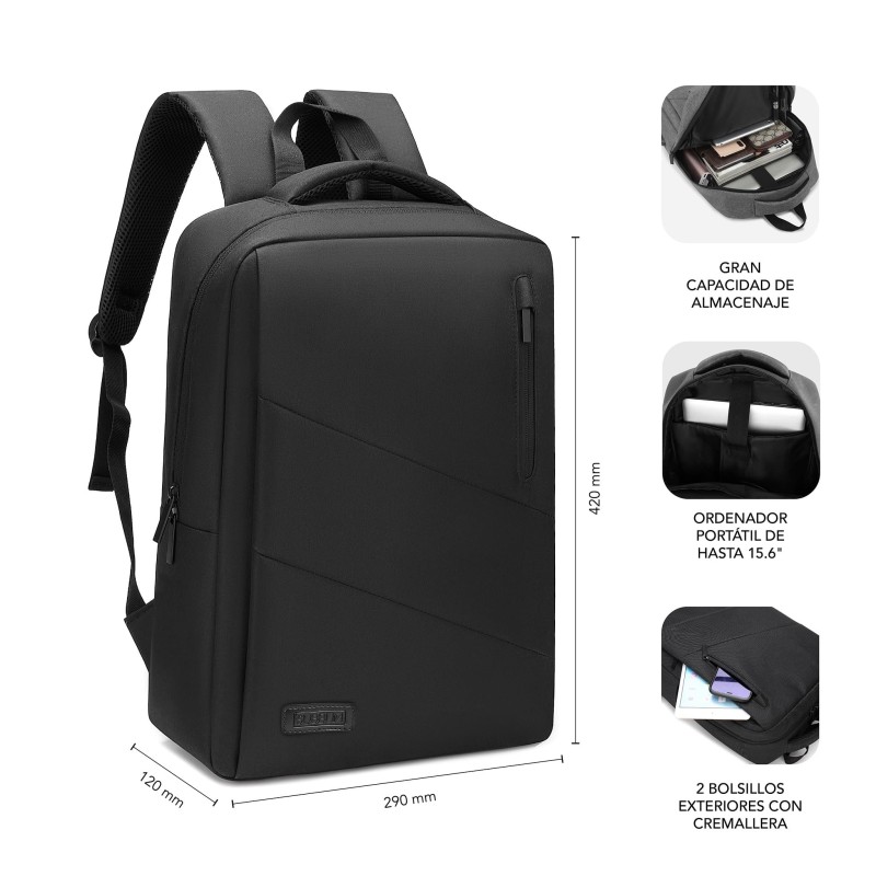 Zaino Subblim City Backpack laptop 15.6" - Scomparto imbottito - Resistente all'acqua