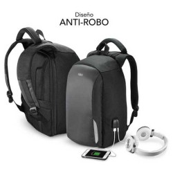 Zaino antifurto Subblim Cerniere interne Spallacci ergonomici Maniglia superiore Schienale rinforzato