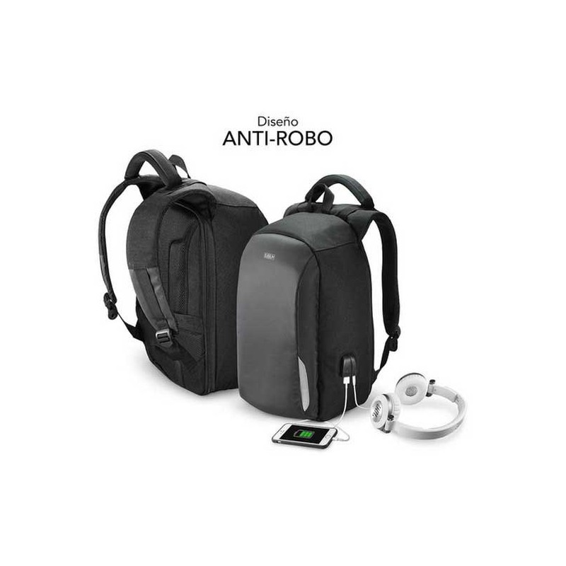 Zaino antifurto Subblim Cerniere interne Spallacci ergonomici Maniglia superiore Schienale rinforzato