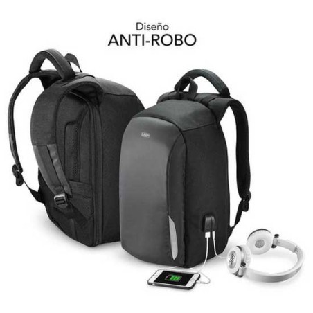 Zaino antifurto Subblim Cerniere interne Spallacci ergonomici Maniglia superiore Schienale rinforzato