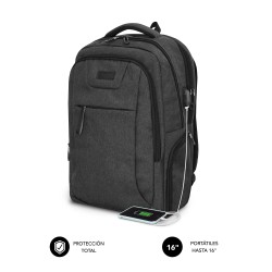 Zaino anSubblim Air Imbottito per Laptop 16" Tasche per Dipartimenti e Organizer