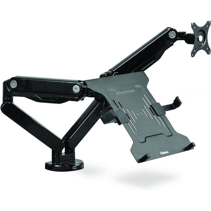 Supporto per laptop Fellowes Da utilizzare con braccio - Da 10 a 17" - Fino a 4,5 kg - Colore nero