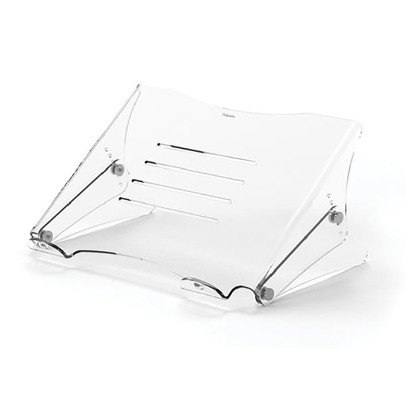 Supporto per laptop Fellowes Clarity 9731401 Regolabile in 6 altezze Piattaforma con slot Fino a 6 kg