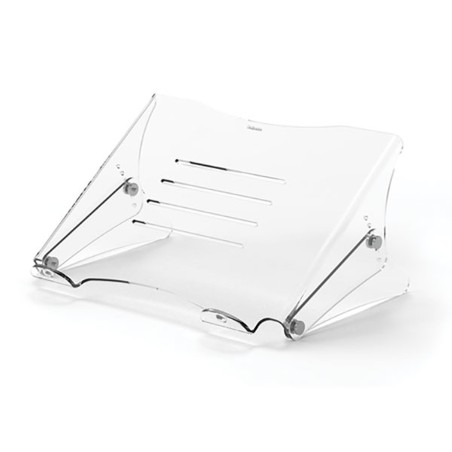 Supporto per laptop Fellowes Clarity 9731401 Regolabile in 6 altezze Piattaforma con slot Fino a 6 kg