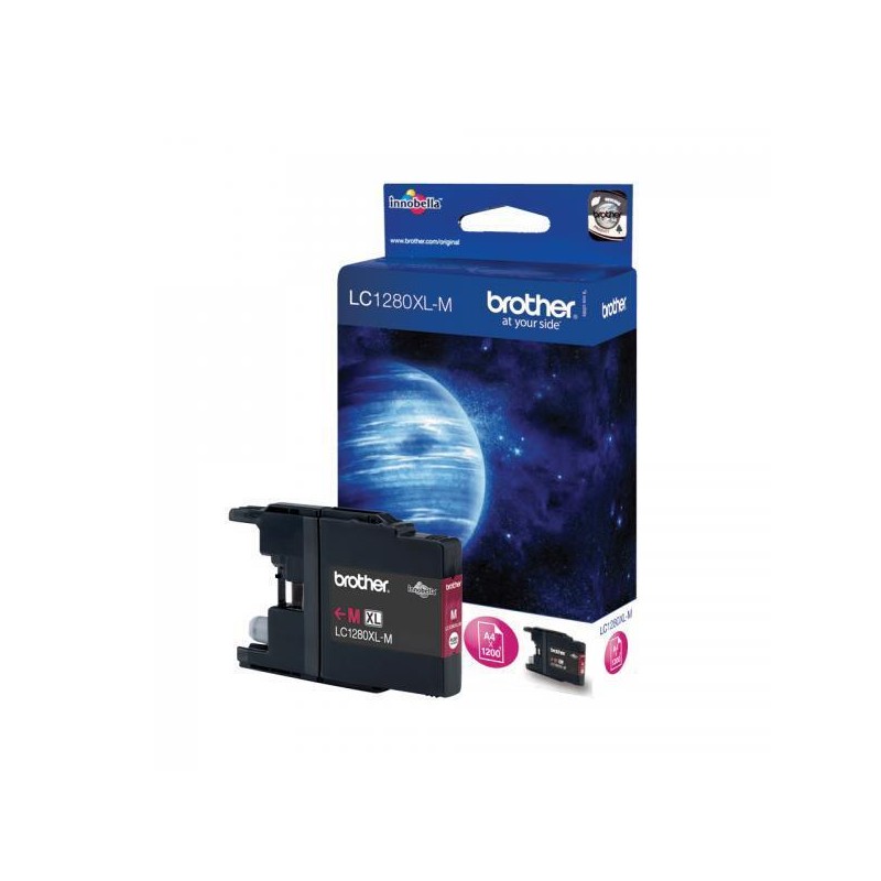 CARTUCCIA ORIGINALE BROTHER MFC-J6510 MAGENTA LC-1280M XL LC1280 LC1280XLMM
